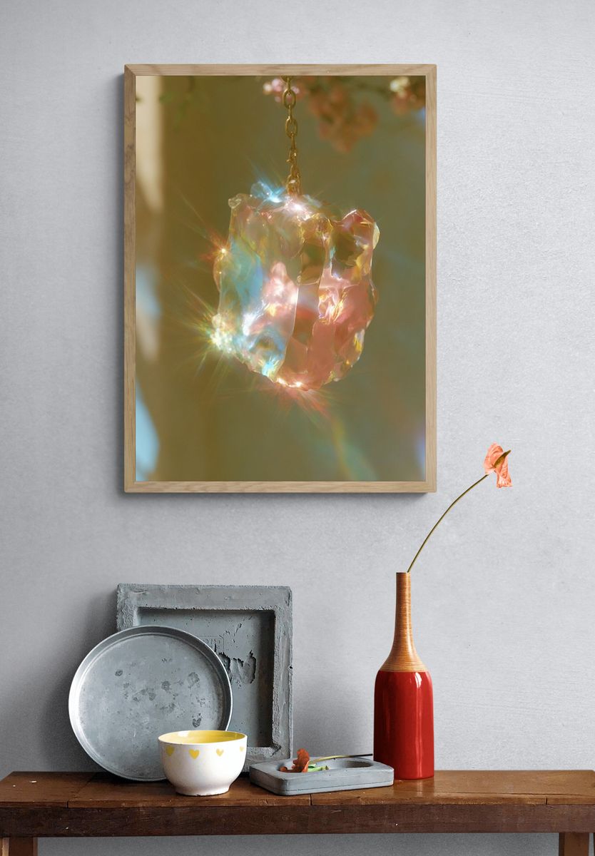 Prismatic Crystal Light Poster. — room view 3