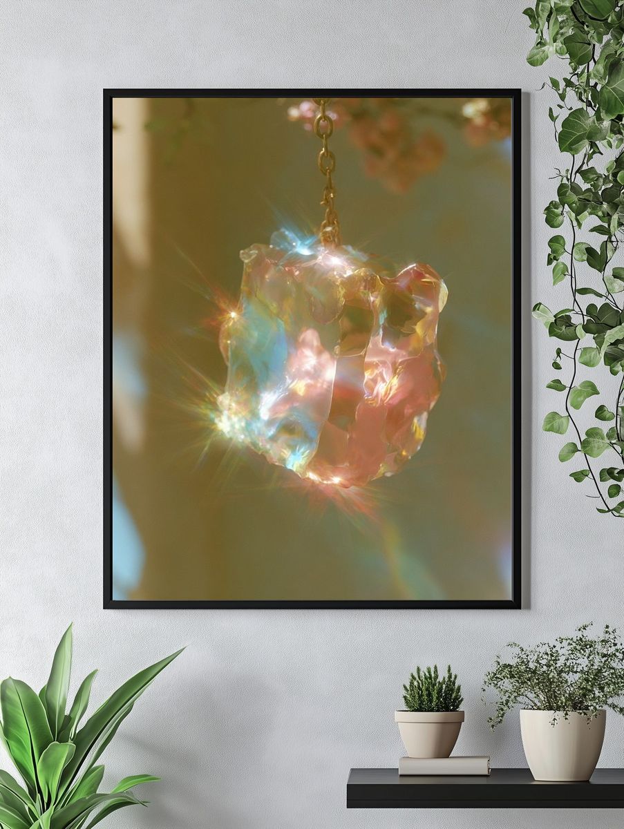 Prismatic Crystal Light Poster. — room view 4