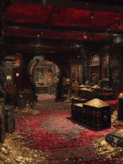 Gilded Treasure Room Fine-Art Poster.