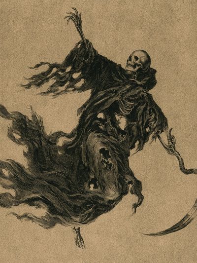 Grim Reaper Ink Poster.