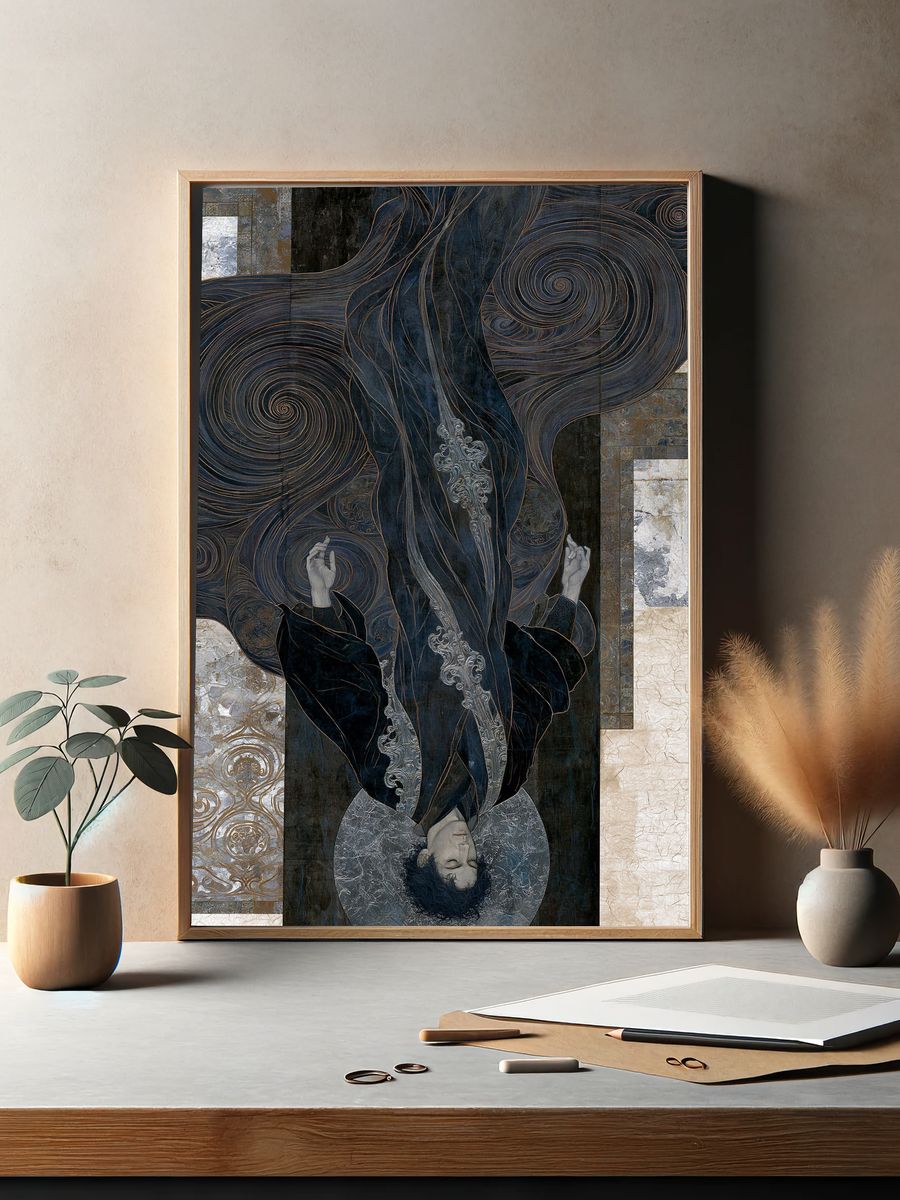 Mystic Figure Surrealism Poster. — room view 2