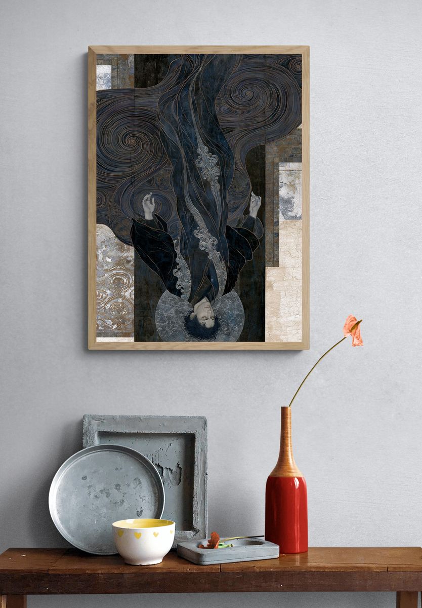 Mystic Figure Surrealism Poster. — room view 3
