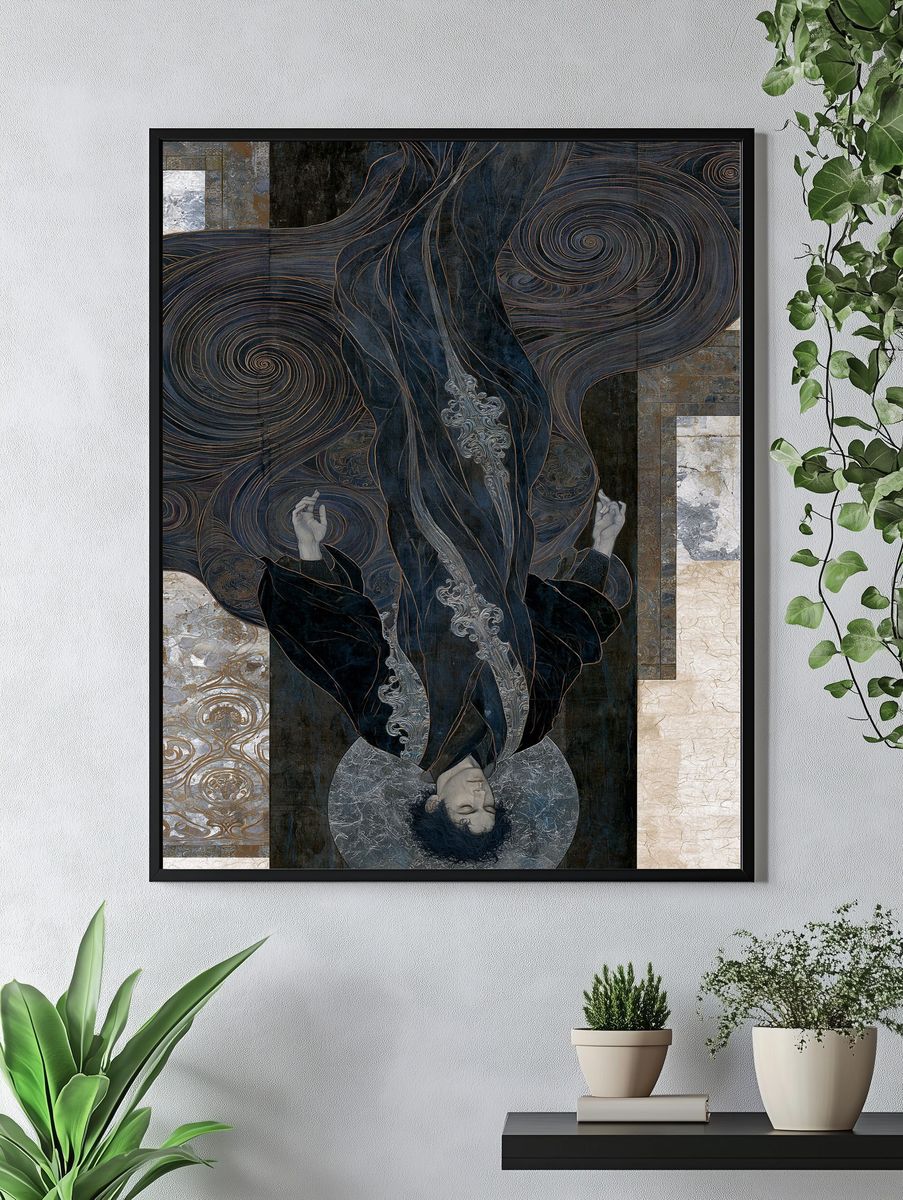 Mystic Figure Surrealism Poster. — room view 4