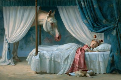 Surreal Sleeping Girl Fine-Art Print.
