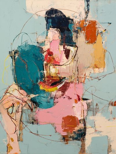 Pastel Abstract Figure Poster.