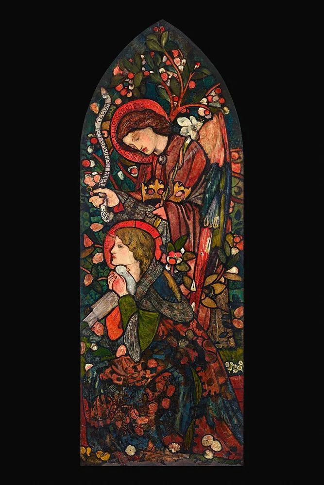 Annunciation (1857) painting high resolution. poster detail
