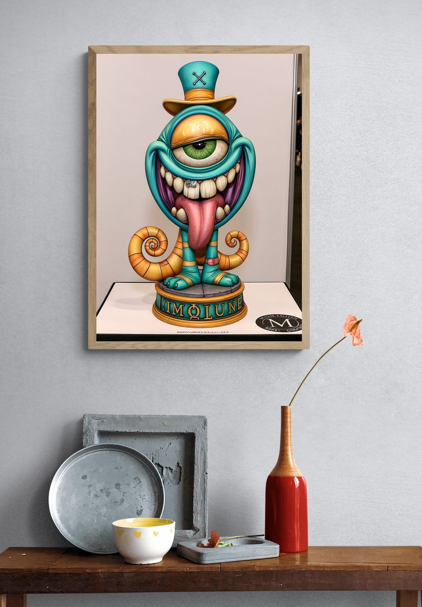 Timolune Surreal Character Poster. — room view 3