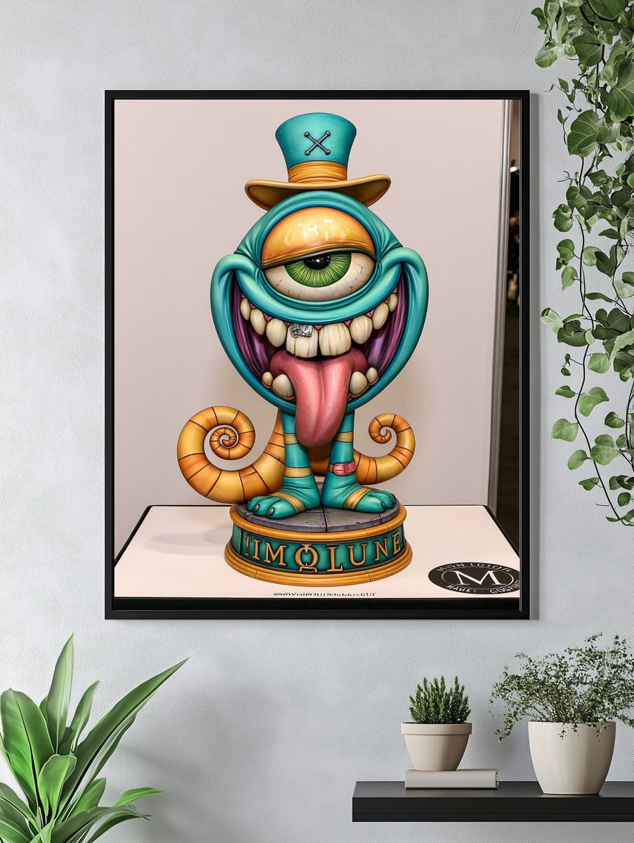Timolune Surreal Character Poster. — room view 4