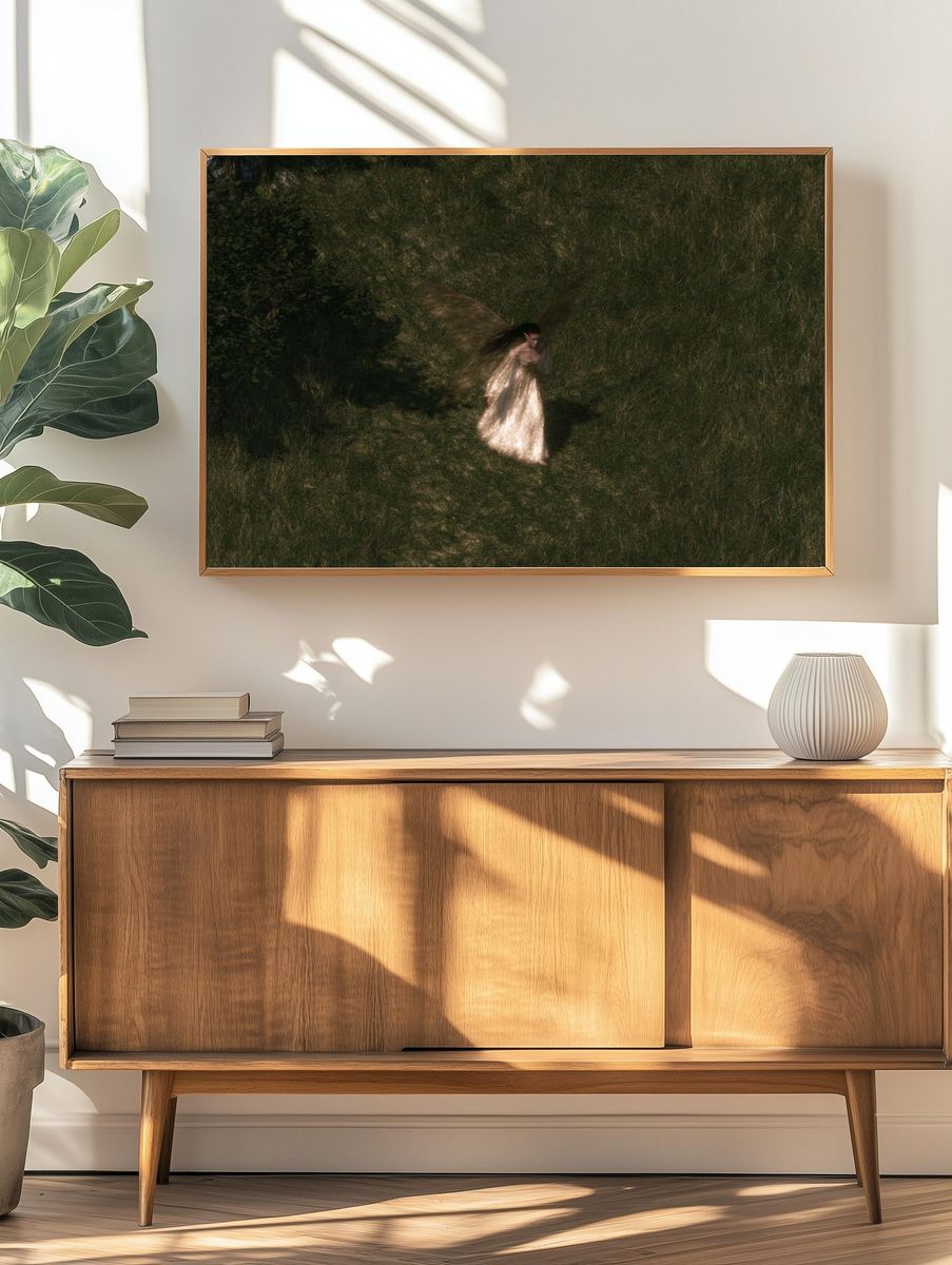 Winged Forest Figure Print. — room view 3