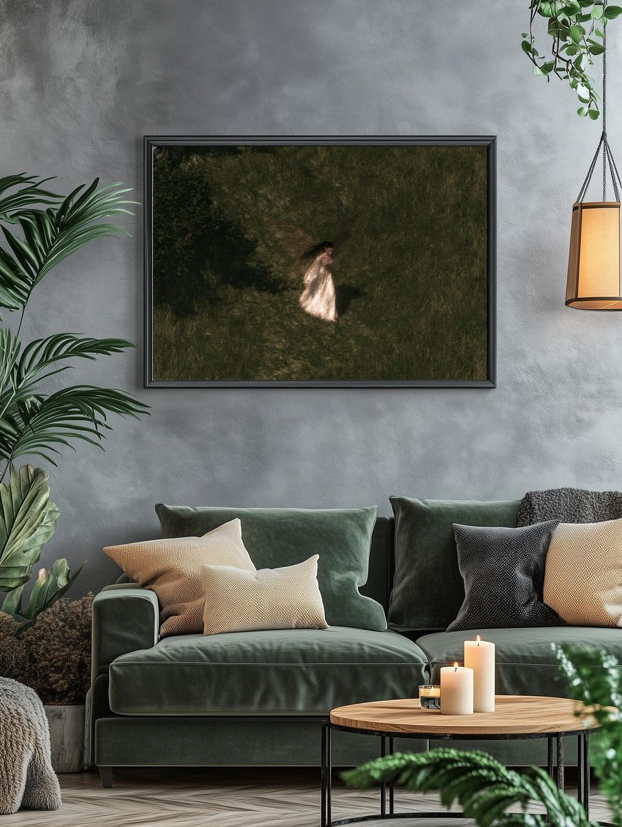 Winged Forest Figure Print. — room view 4