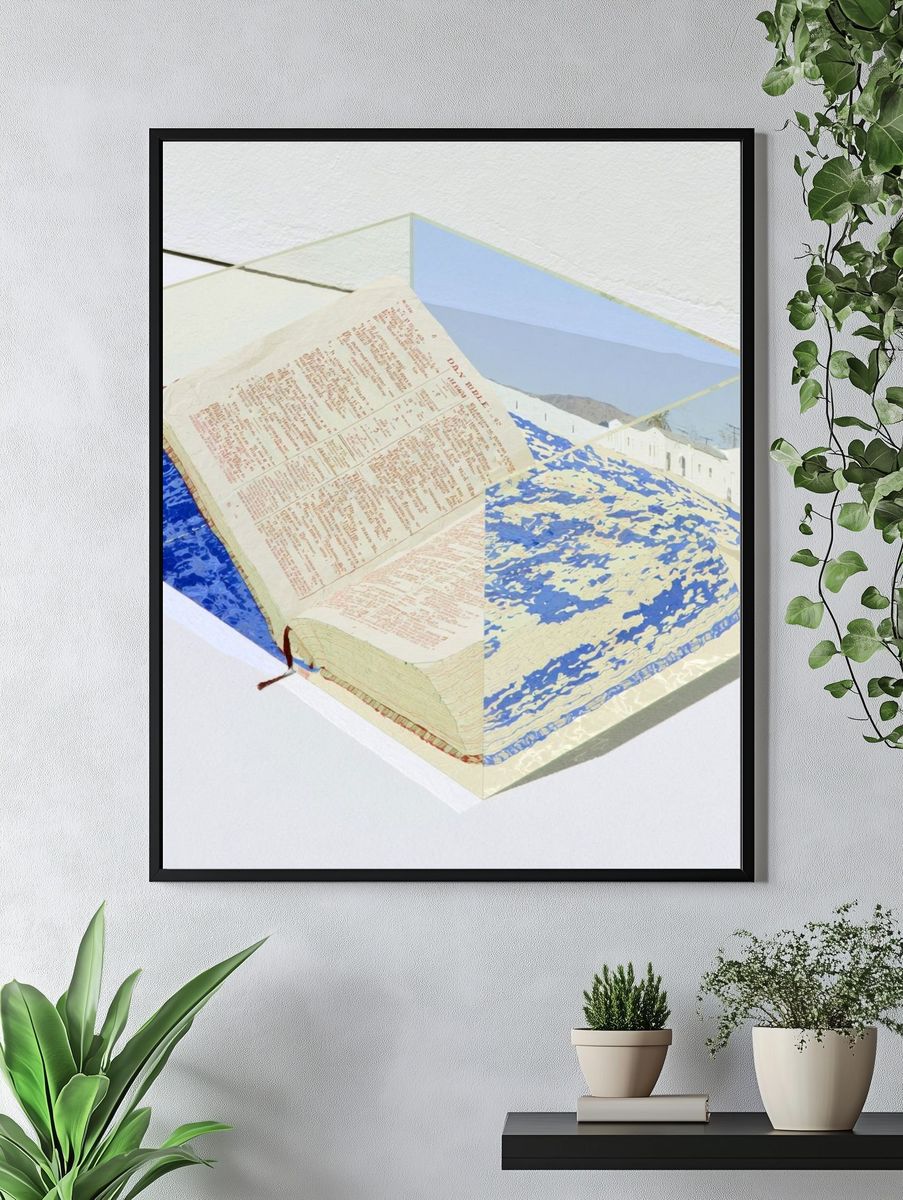 Surreal Bible Landscape Print. — room view 4