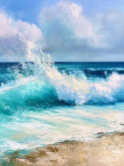Turquoise Ocean Waves Fine-Art Print.