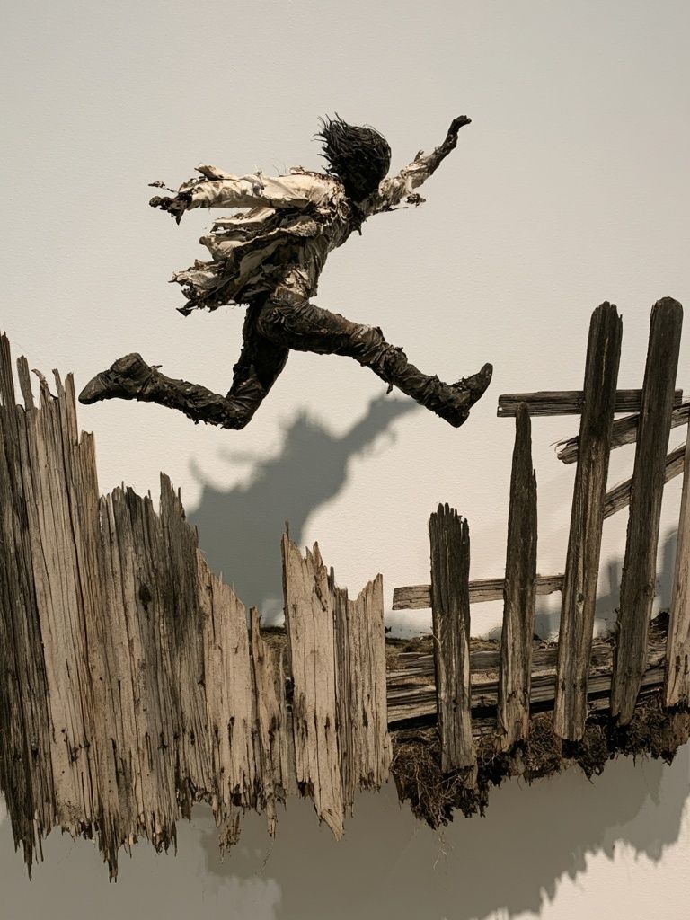 Leaping Figure Sculpture Print. poster detail