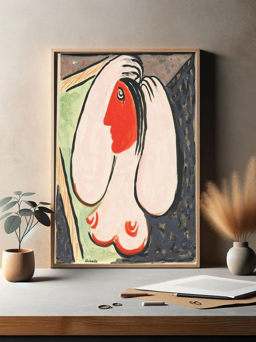 front mirror (1937–1938), abstract woman. — room view 2