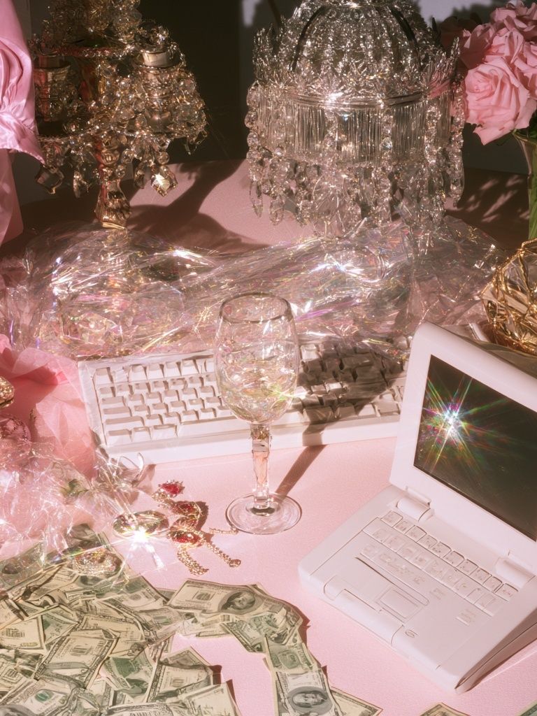 Pink Glam Still Life Poster. poster detail