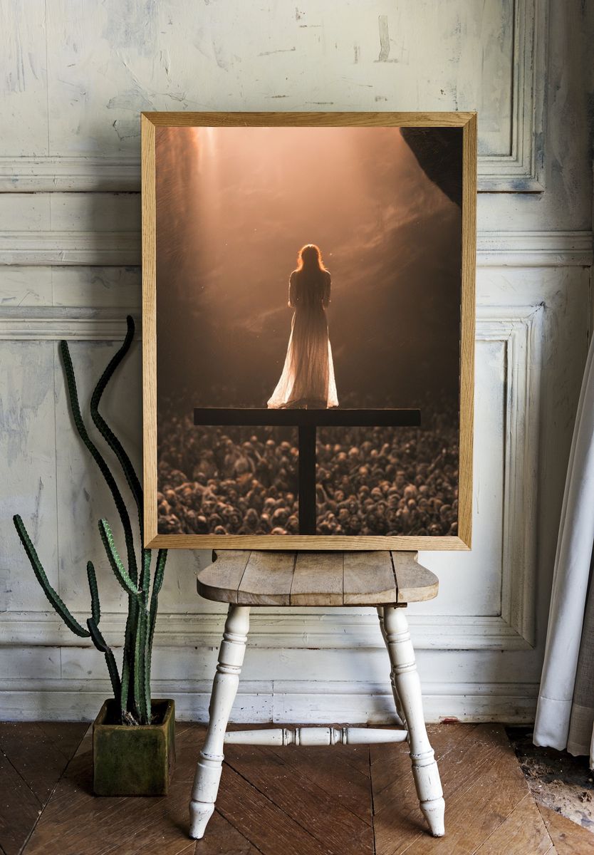 Solitary Figure in Light Poster. room preview