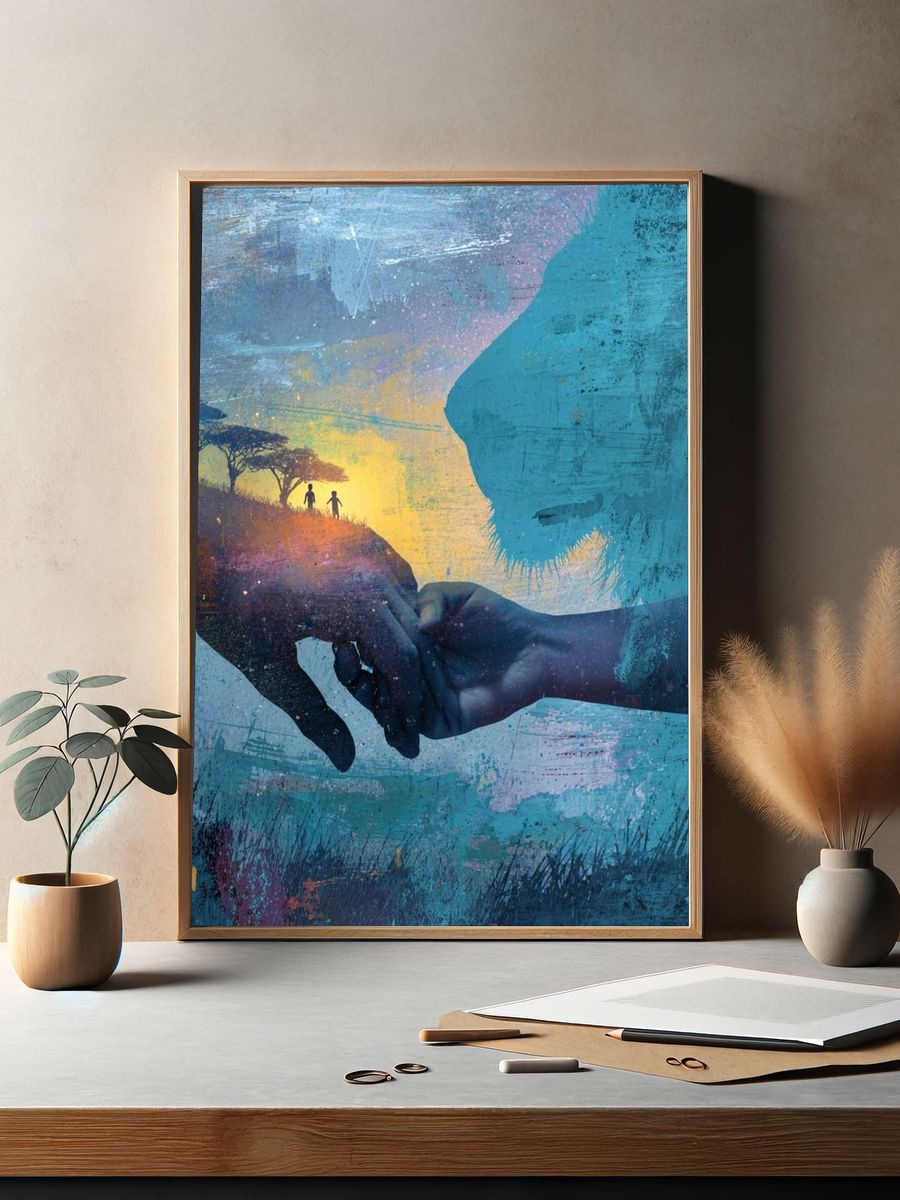 Unity at Sunset Contemporary Print. — room view 2