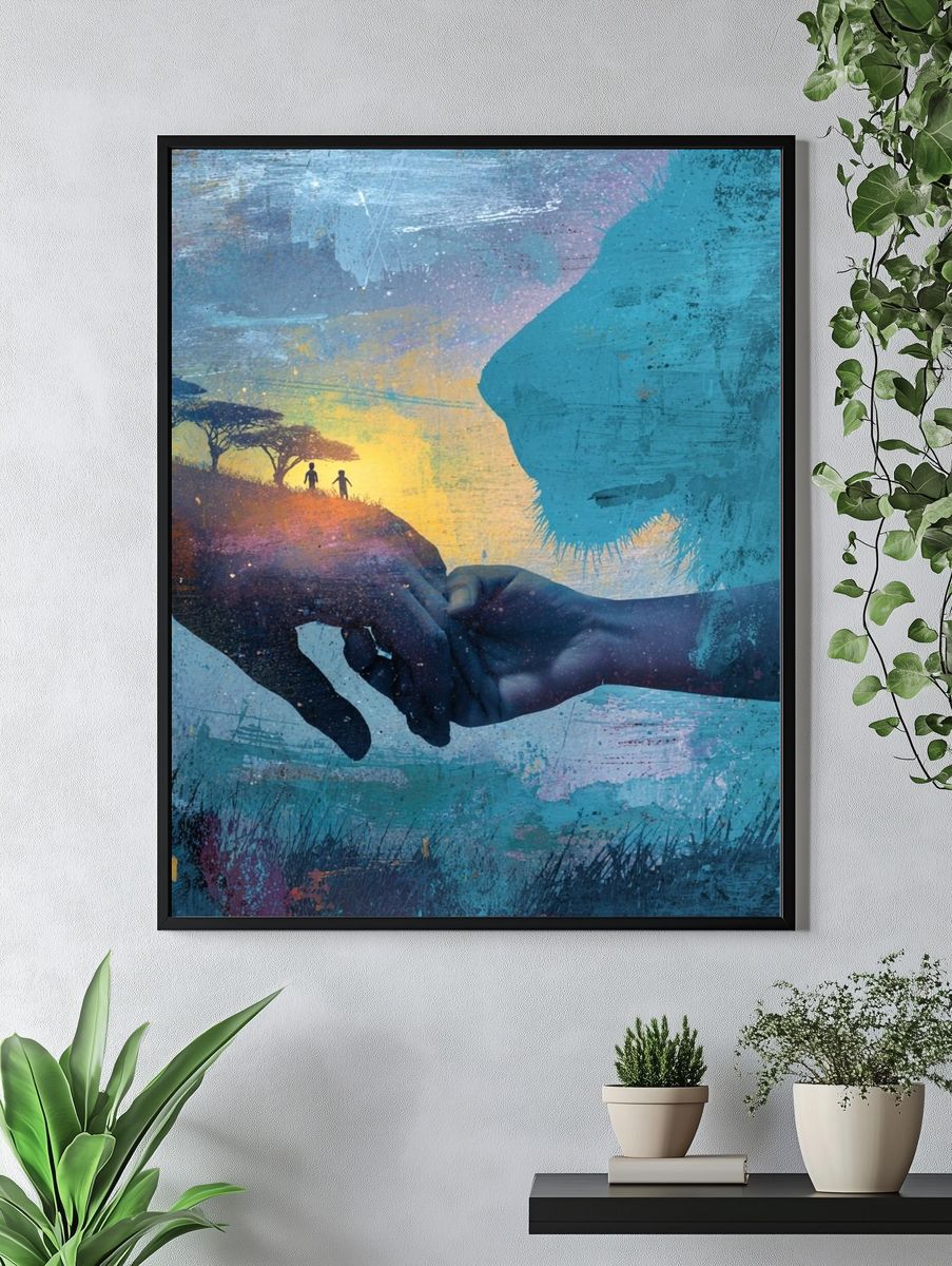 Unity at Sunset Contemporary Print. — room view 4