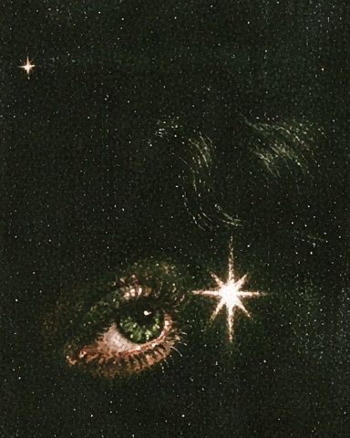 Cosmic Eye Surrealism Print. poster detail