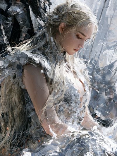 Dreaming Woman Fine-Art Poster.