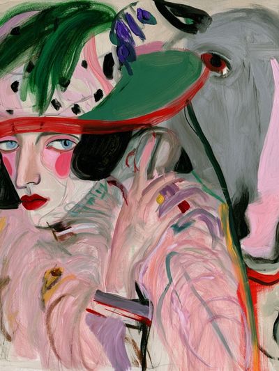 Surreal Fashion Portrait Poster.