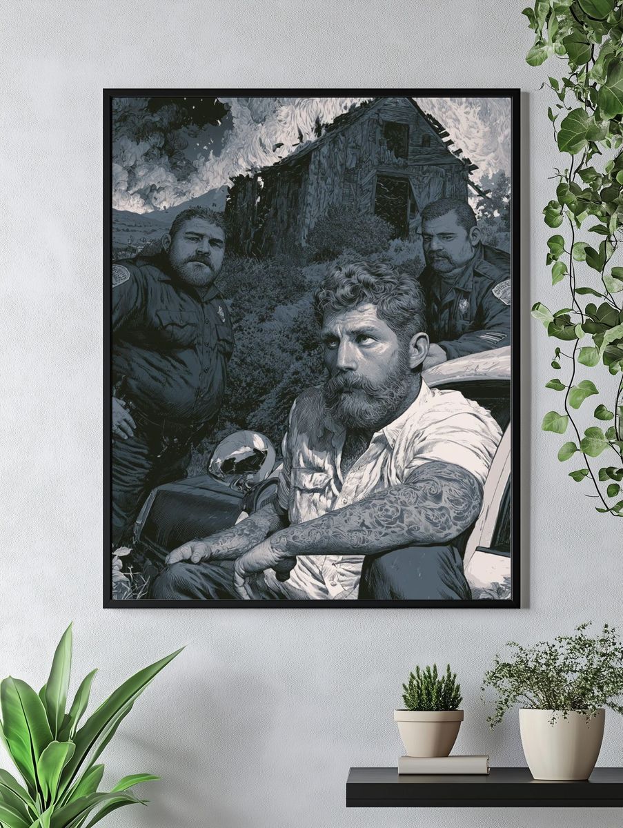 Cinematic Rural Standoff Poster. — room view 4