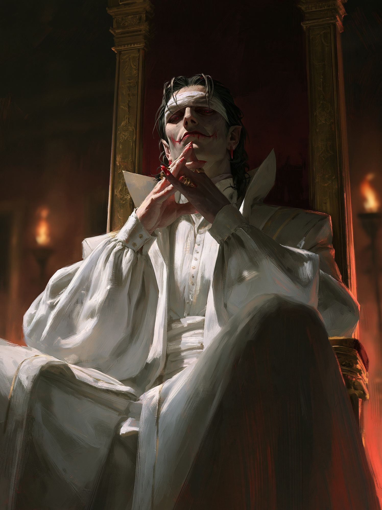 Vampire Throne Portrait Print. poster detail