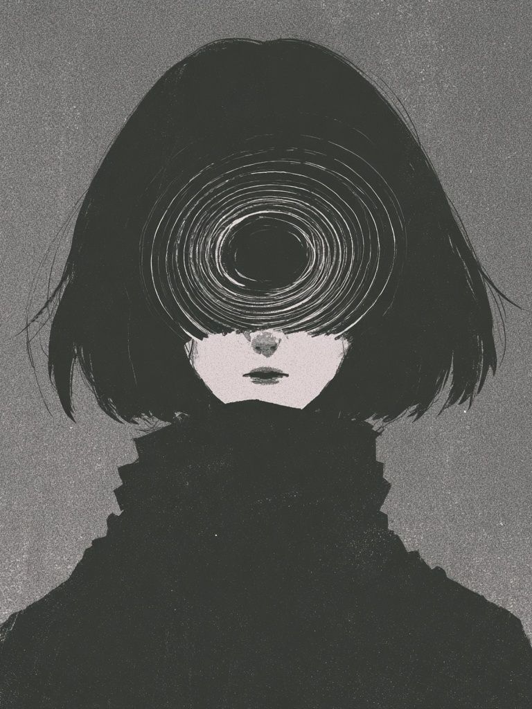 Surreal Girl Portrait Print. poster — fine-art art