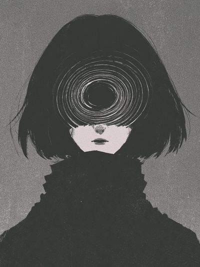 Surreal Girl Portrait Print.