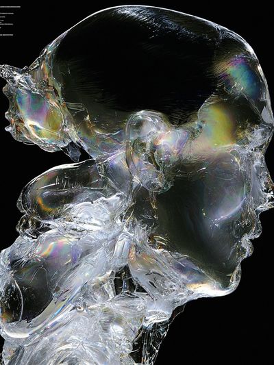 Crystal Skull Abstract Print.