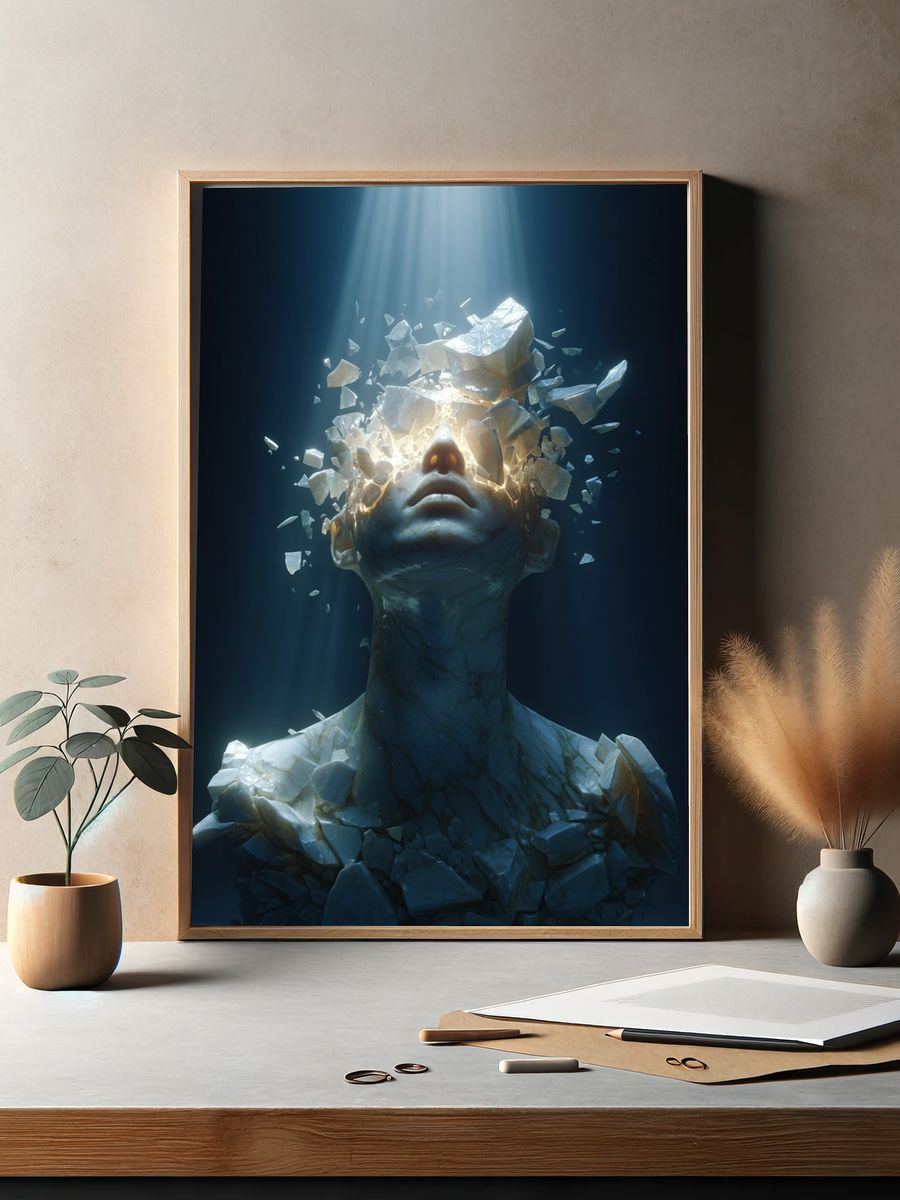 Shattered Vision Surrealism Poster. — room view 2