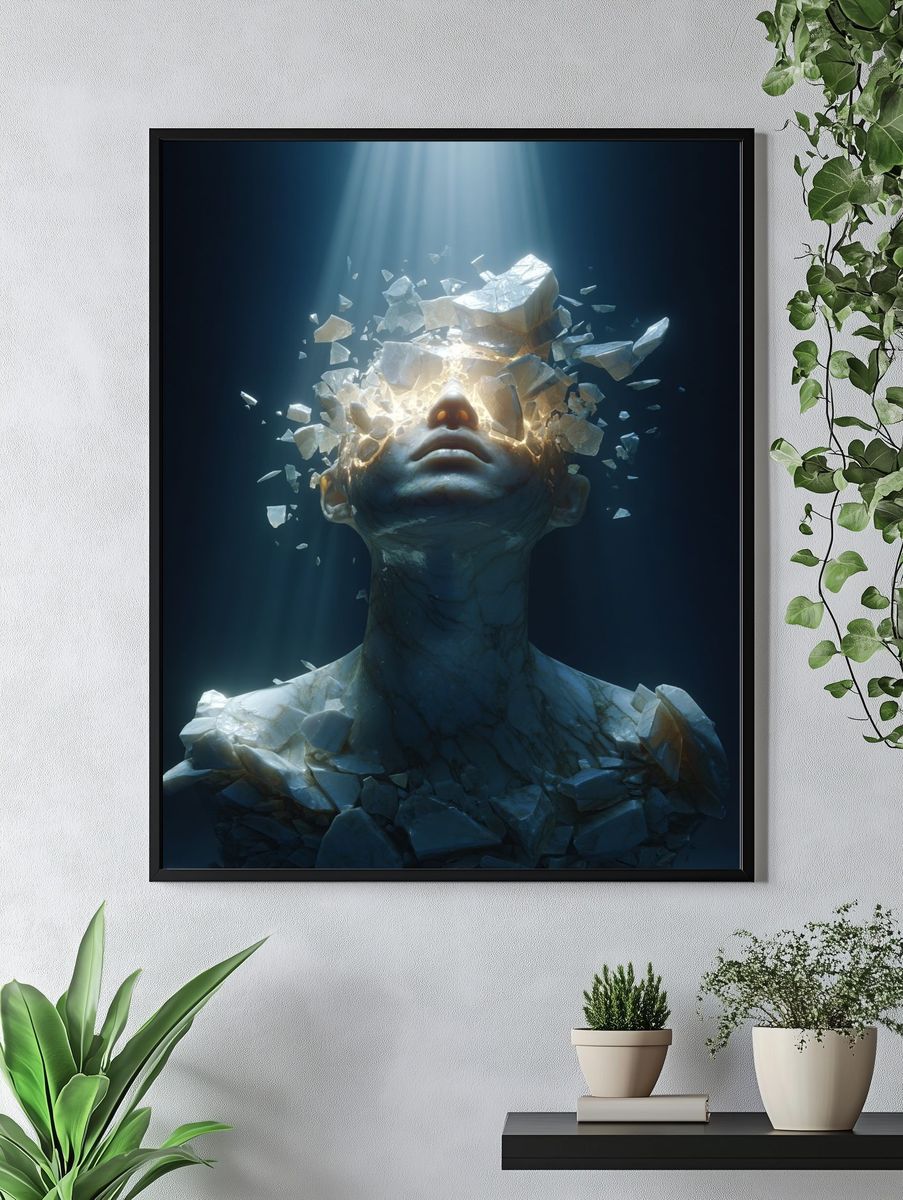 Shattered Vision Surrealism Poster. — room view 4