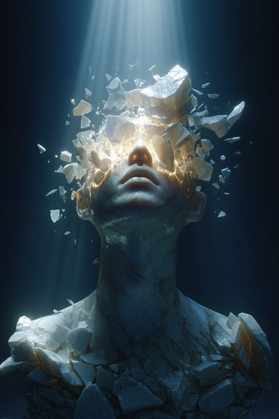 Shattered Vision Surrealism Poster. poster