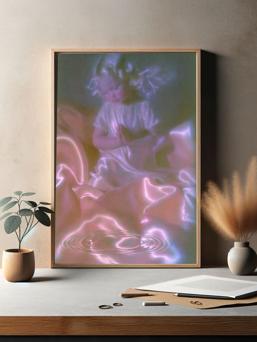 Dreamy Doll Surrealism Print. — room view 2