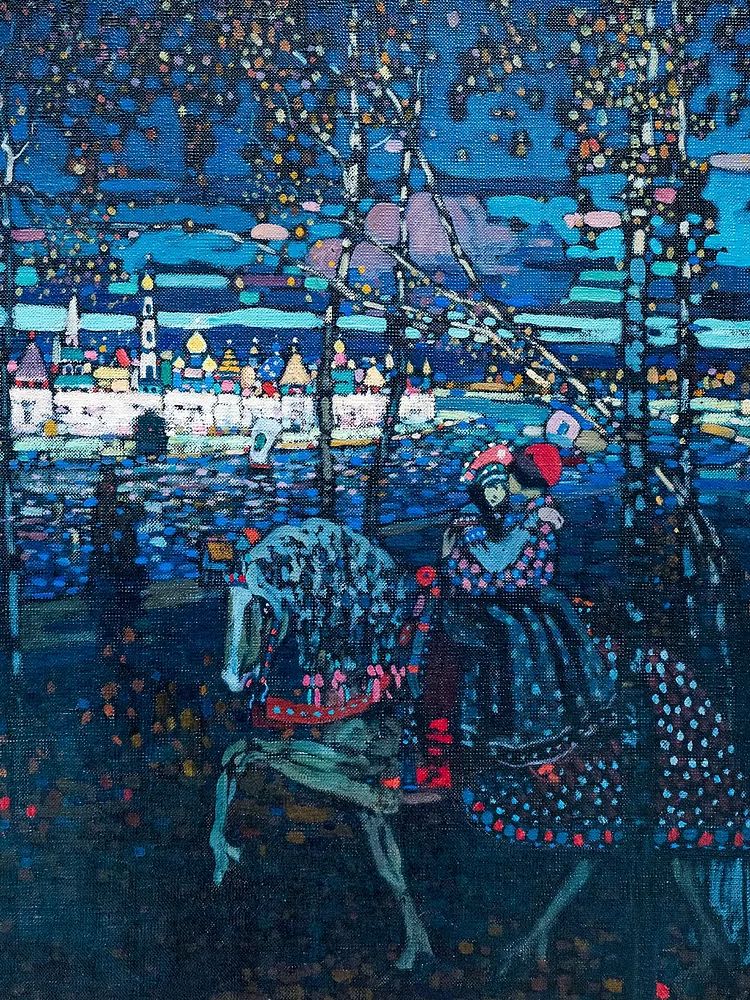 Riding couple (1906) Wassily Kandinsky. poster — fine-art art