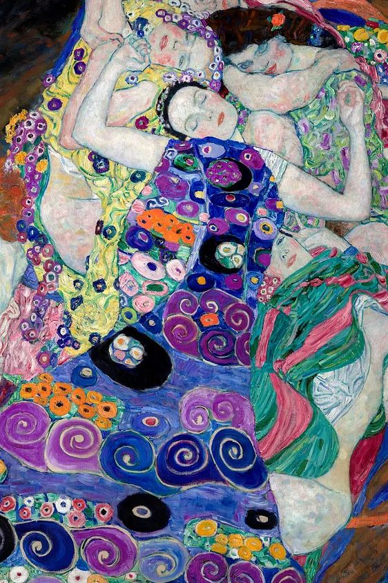 Virgin iPhone wallpaper, Klimt art. poster — fine-art art