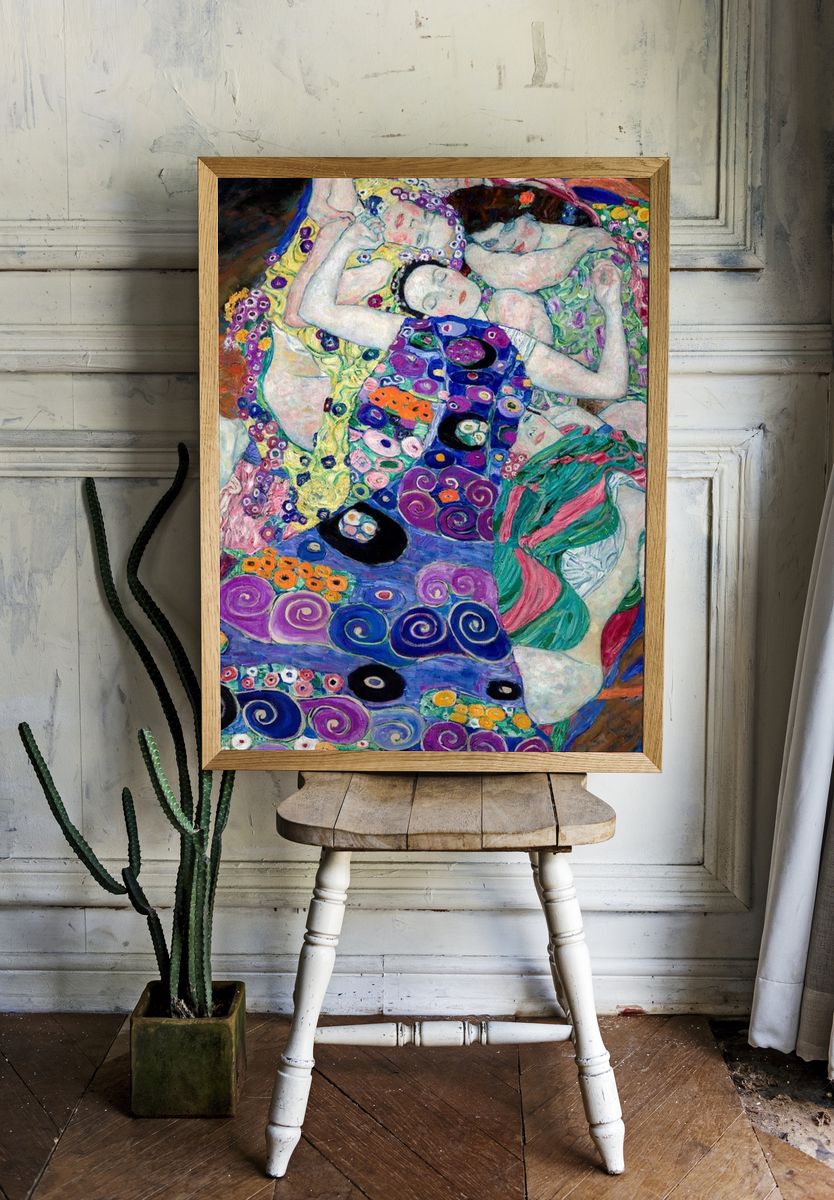Virgin iPhone wallpaper, Klimt art. room preview