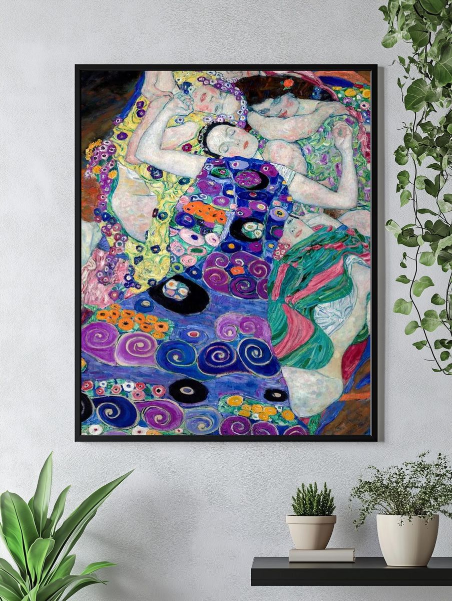 Virgin iPhone wallpaper, Klimt art. — room view 4