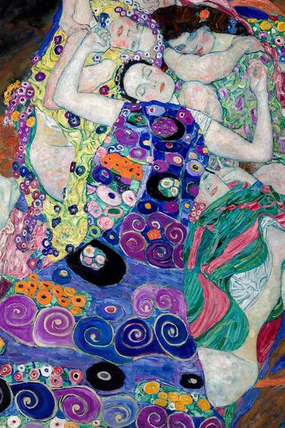 Virgin iPhone wallpaper, Klimt art.