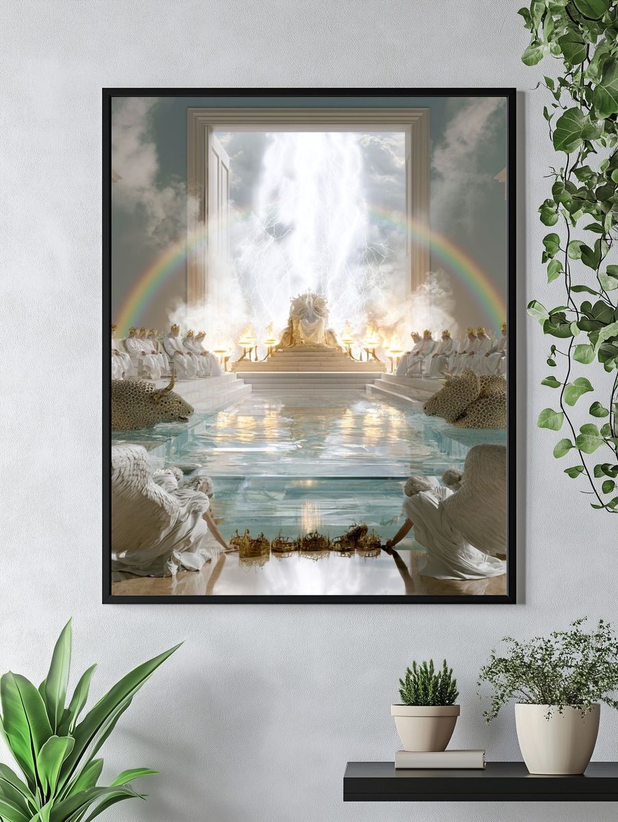 Celestial Throne Surrealism Poster. — room view 4