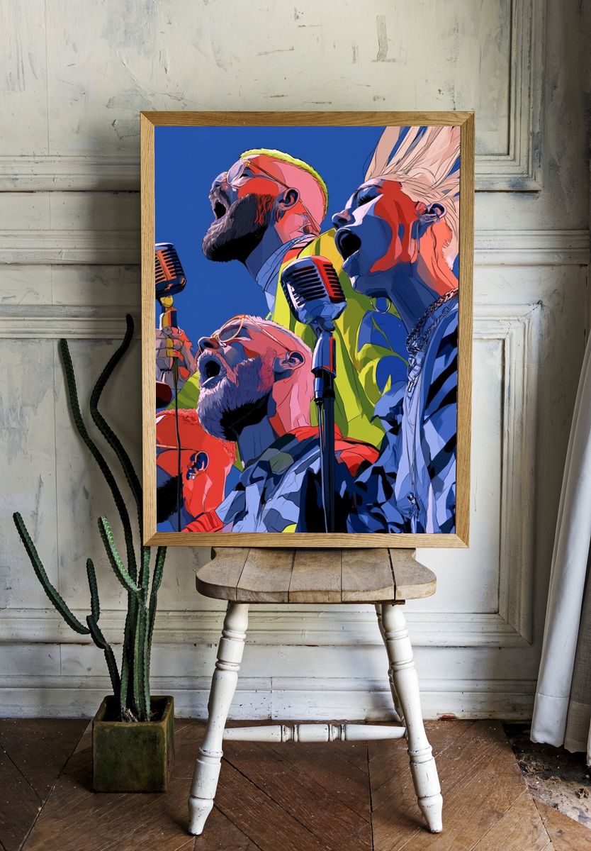 Singing Voices Pop-Art Poster. room preview