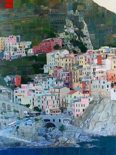 Cinque Terre Coastal Village Print.