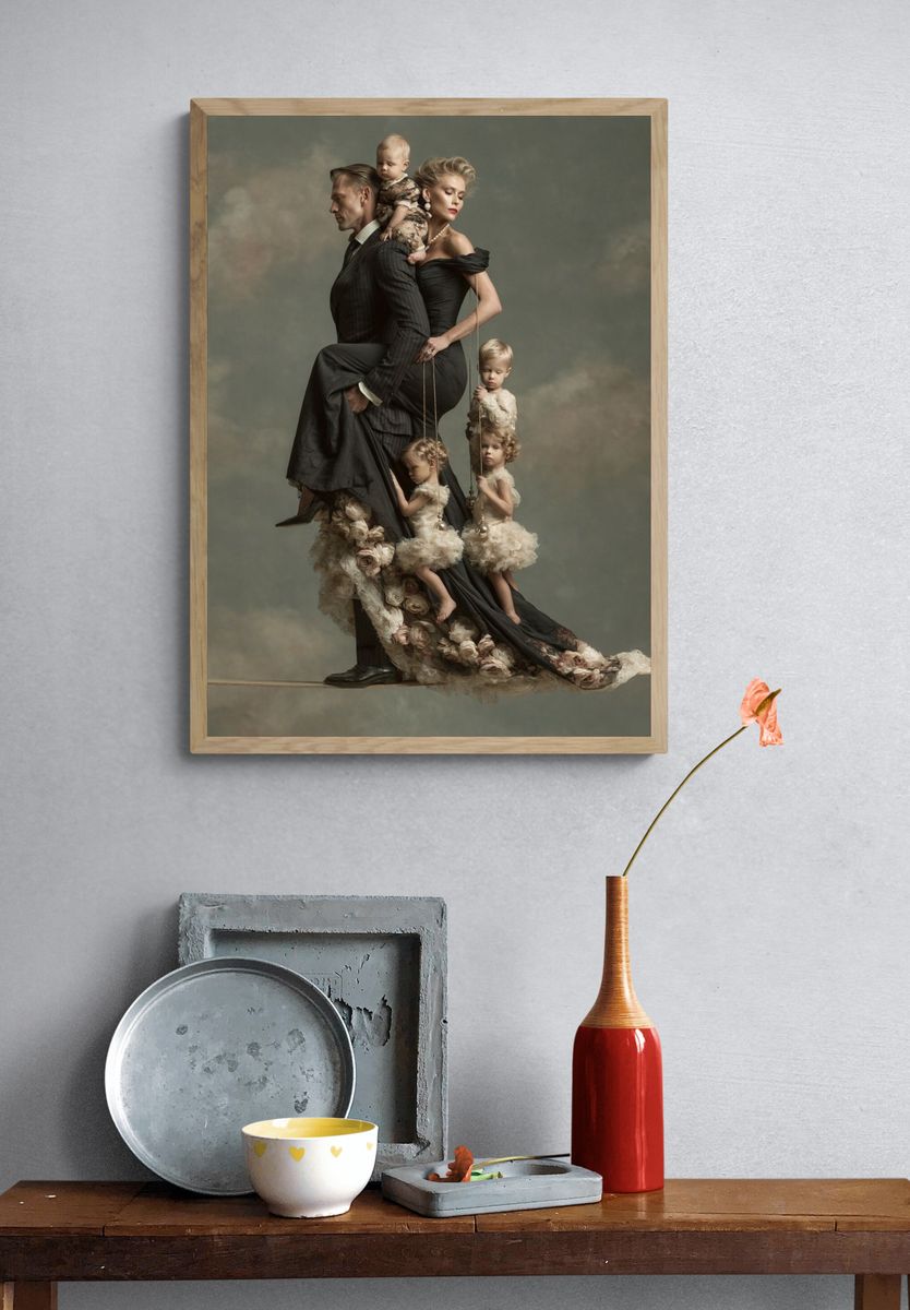 Surreal Family Portrait Print. — room view 3