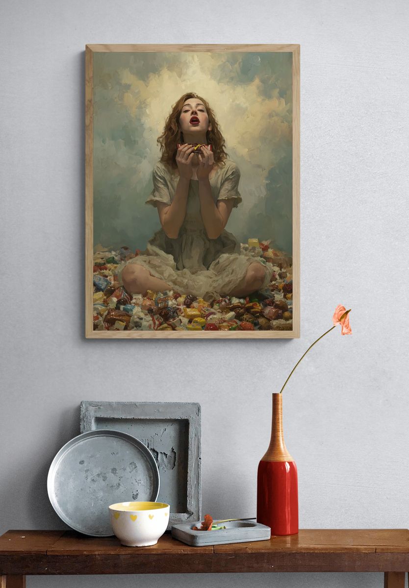 Candy Reverie Contemporary Print. — room view 3