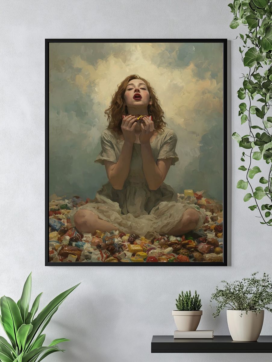 Candy Reverie Contemporary Print. — room view 4