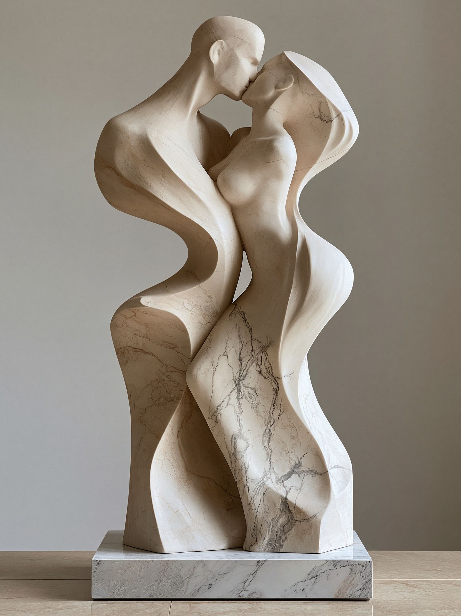 Marble Lovers Sculpture Poster. poster detail