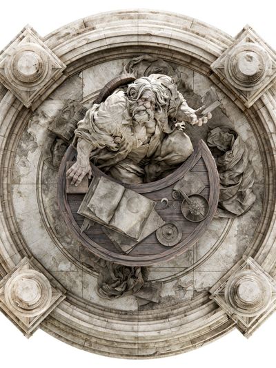 Stone Scholar Relief Poster.