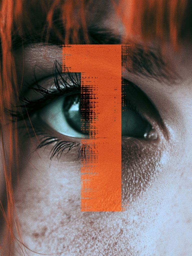 Abstract Eye Portrait Print. poster detail