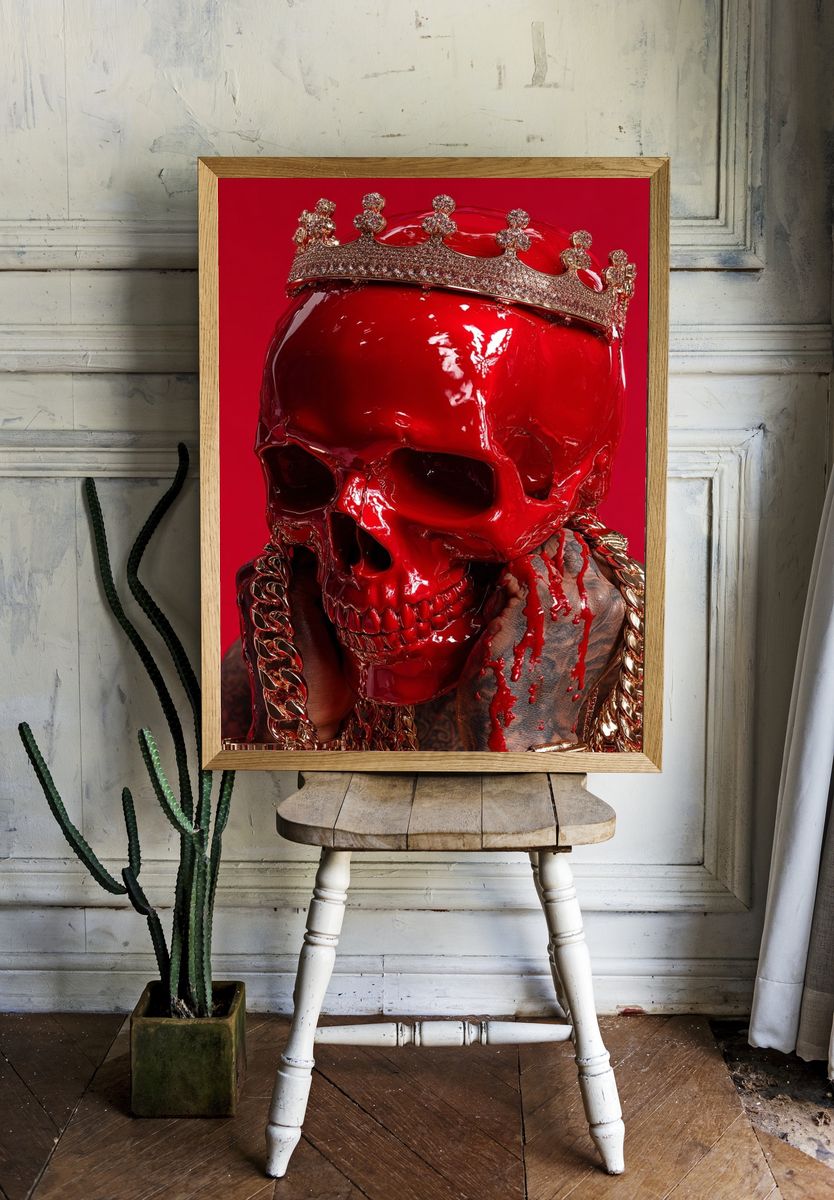 Red Skull Crown Poster. room preview
