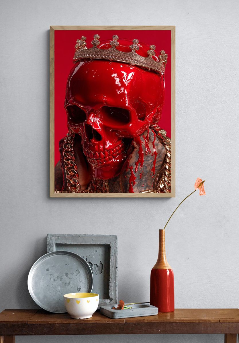 Red Skull Crown Poster. — room view 3